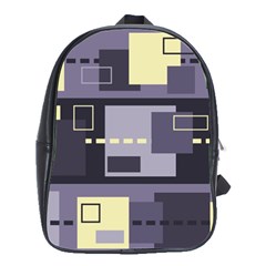 Pattern Design Abstract Lilac School Bag (Large)