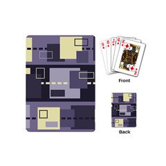 Pattern Design Abstract Lilac Playing Cards Single Design (mini) by Perong