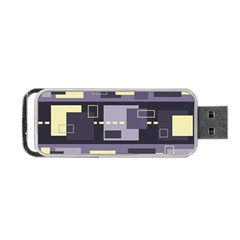 Pattern Design Abstract Lilac Portable Usb Flash (two Sides) by Perong