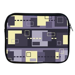 Pattern Design Abstract Lilac Apple Ipad 2/3/4 Zipper Cases