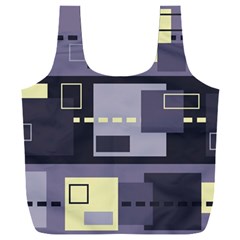 Pattern Design Abstract Lilac Full Print Recycle Bag (XXXL)