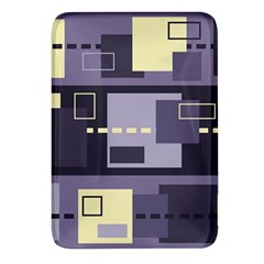 Pattern Design Abstract Lilac Rectangular Glass Fridge Magnet (4 Pack) by Perong