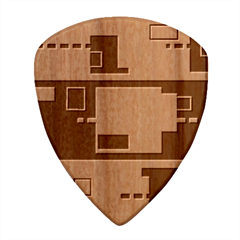 Pattern Design Abstract Lilac Wood Guitar Pick (set Of 10) by Perong