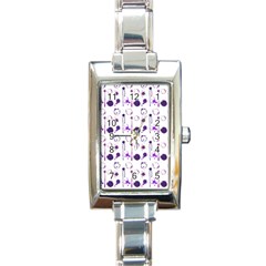 Liquid Splash Pattern Stroke Drip Rectangle Italian Charm Watch by Perong