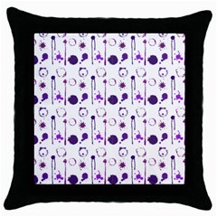 Liquid Splash Pattern Stroke Drip Throw Pillow Case (black)