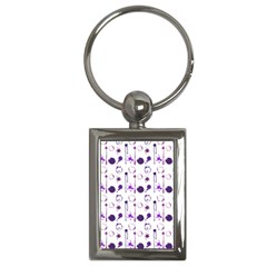 Liquid Splash Pattern Stroke Drip Key Chain (rectangle)