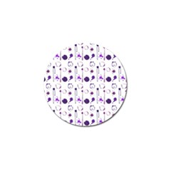 Liquid Splash Pattern Stroke Drip Golf Ball Marker by Perong