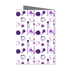 Liquid Splash Pattern Stroke Drip Mini Greeting Cards (pkg Of 8)