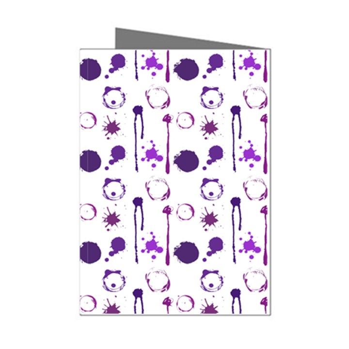 Liquid Splash Pattern Stroke Drip Mini Greeting Cards (Pkg of 8)