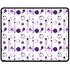 Liquid Splash Pattern Stroke Drip Fleece Blanket (medium)