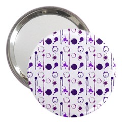 Liquid Splash Pattern Stroke Drip 3  Handbag Mirrors