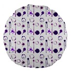 Liquid Splash Pattern Stroke Drip Large 18  Premium Round Cushions Front