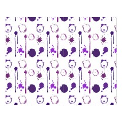 Liquid Splash Pattern Stroke Drip Premium Plush Fleece Blanket (large) by Perong