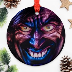 Shadow Madness (ai) Ornament (round) by dflcprintsclothing