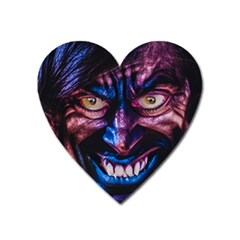 Shadow Madness (ai) Heart Magnet by dflcprintsclothing