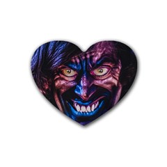 Shadow Madness (ai) Rubber Coaster (heart) by dflcprintsclothing