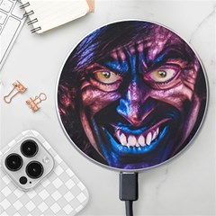 Shadow Madness (ai) Wireless Fast Charger(white) by dflcprintsclothing