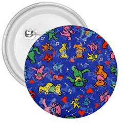 Grateful Dead Bears 3  Buttons