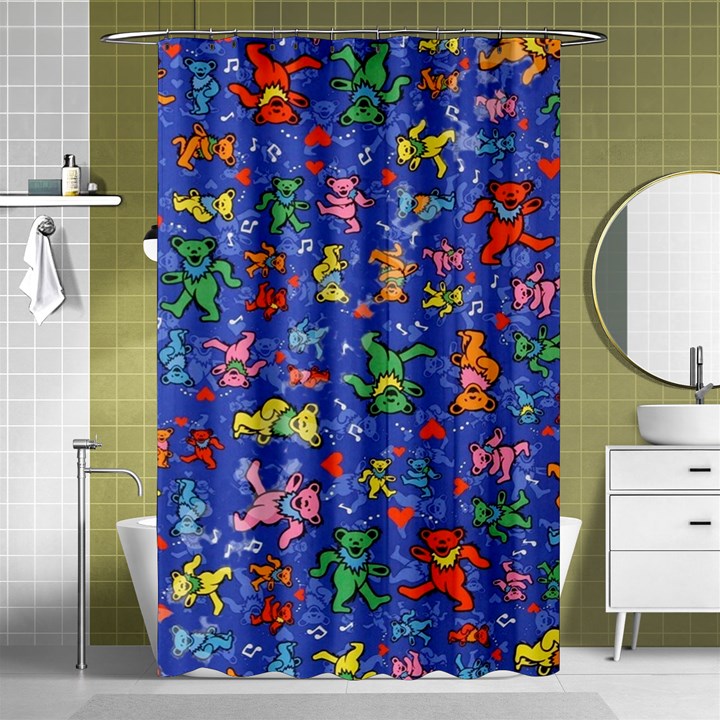 Grateful Dead Bears Shower Curtain 48  x 72  (Small) 