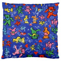 Grateful Dead Bears Large Premium Plush Fleece Cushion Case (two Sides)