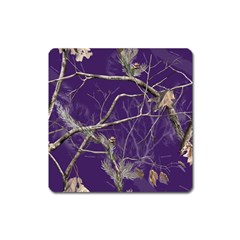 Realtree Camo Purple Pink Realtree Camo Square Magnet by Perong