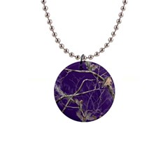 Realtree Camo Purple Pink Realtree Camo 1  Button Necklace by Perong