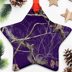 Realtree Camo Purple Pink Realtree Camo Star Ornament (two Sides)