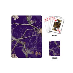 Realtree Camo Purple Pink Realtree Camo Playing Cards Single Design (mini)