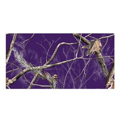 Realtree Camo Purple Pink Realtree Camo Satin Shawl 45  X 80  by Perong