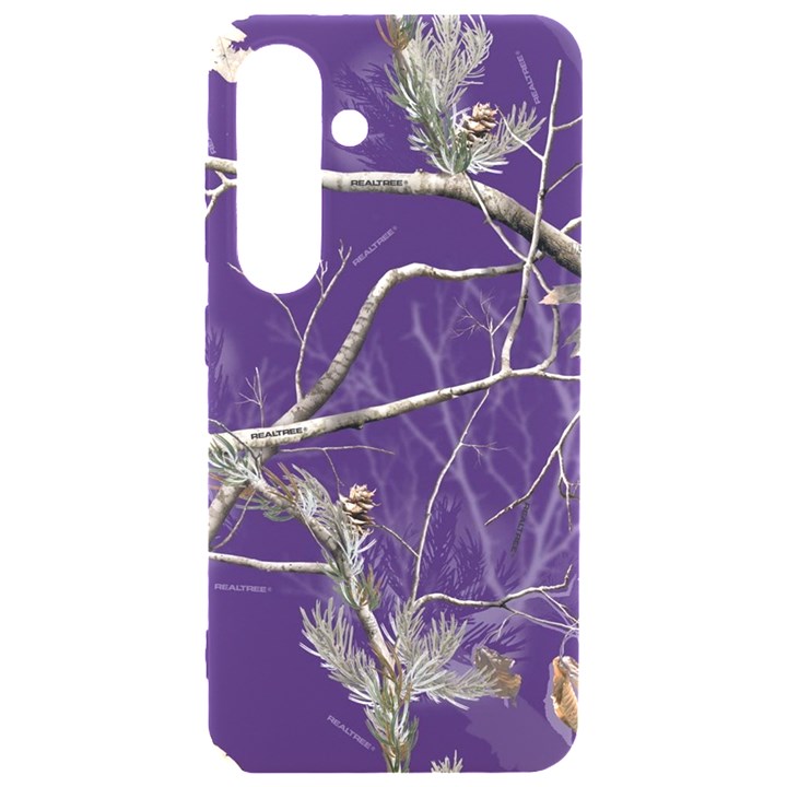 Realtree Camo Purple Pink Realtree Camo Samsung Galaxy S24 6.2 Inch Black TPU UV Case