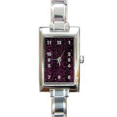 Glitter Light Lights Pastel Pattern Style Texture Rectangle Italian Charm Watch by Perong