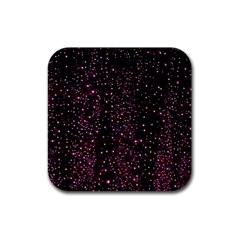 Glitter Light Lights Pastel Pattern Style Texture Rubber Coaster (square)