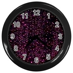 Glitter Light Lights Pastel Pattern Style Texture Wall Clock (black) by Perong