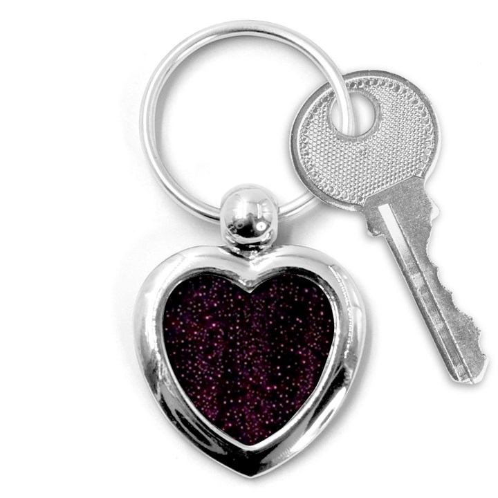 Glitter Light Lights Pastel Pattern Style Texture Key Chain (Heart)