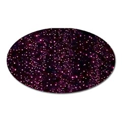 Glitter Light Lights Pastel Pattern Style Texture Oval Magnet by Perong