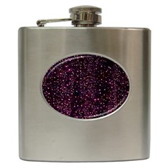 Glitter Light Lights Pastel Pattern Style Texture Hip Flask (6 Oz)