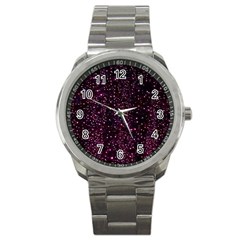 Glitter Light Lights Pastel Pattern Style Texture Sport Metal Watch by Perong