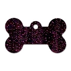 Glitter Light Lights Pastel Pattern Style Texture Dog Tag Bone (two Sides) by Perong