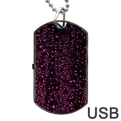 Glitter Light Lights Pastel Pattern Style Texture Dog Tag Usb Flash (one Side) by Perong