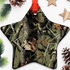 Realtree Camo Seamless Pattern Camo Hunting Ornament (Star)