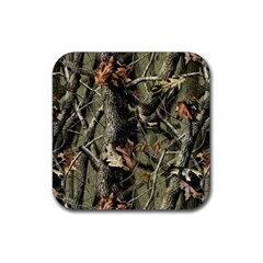 Realtree Camo Seamless Pattern Camo Hunting Rubber Coaster (square) by Perong