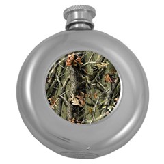 Realtree Camo Seamless Pattern Camo Hunting Round Hip Flask (5 oz)