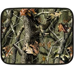 Realtree Camo Seamless Pattern Camo Hunting Two Sides Fleece Blanket (mini) by Perong