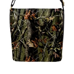 Realtree Camo Seamless Pattern Camo Hunting Flap Closure Messenger Bag (L)