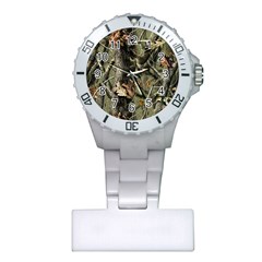 Realtree Camo Seamless Pattern Camo Hunting Plastic Nurses Watch by Perong