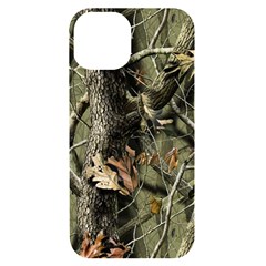 Realtree Camo Seamless Pattern Camo Hunting iPhone 14 Black UV Print Case