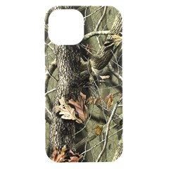 Realtree Camo Seamless Pattern Camo Hunting Iphone 15 Black Uv Print Pc Hardshell Case by Perong