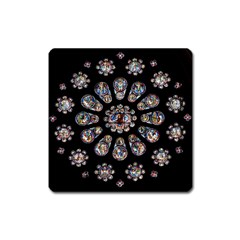 Photo Chartres Notre Dame Square Magnet by Bedest