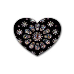 Photo Chartres Notre Dame Rubber Coaster (heart) by Bedest