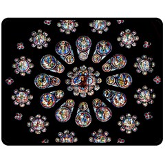 Photo Chartres Notre Dame Two Sides Fleece Blanket (medium) by Bedest